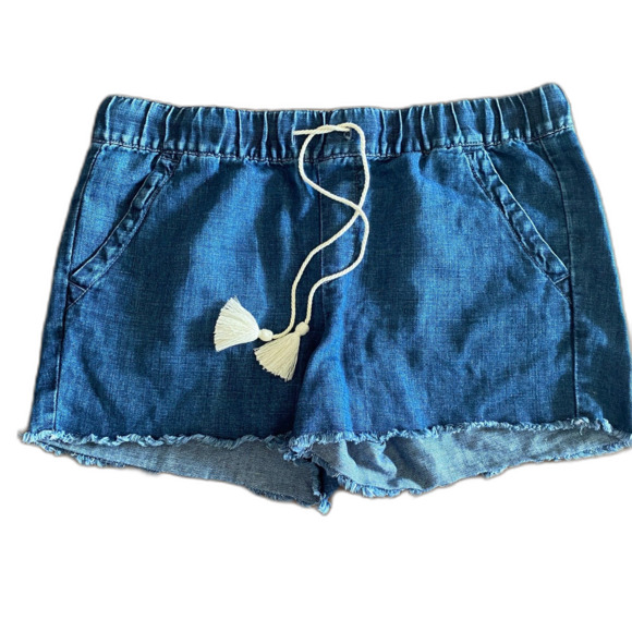 Loft Dark Chambray Cutoff Shorts Women's 28/6 - Picture 1 of 9